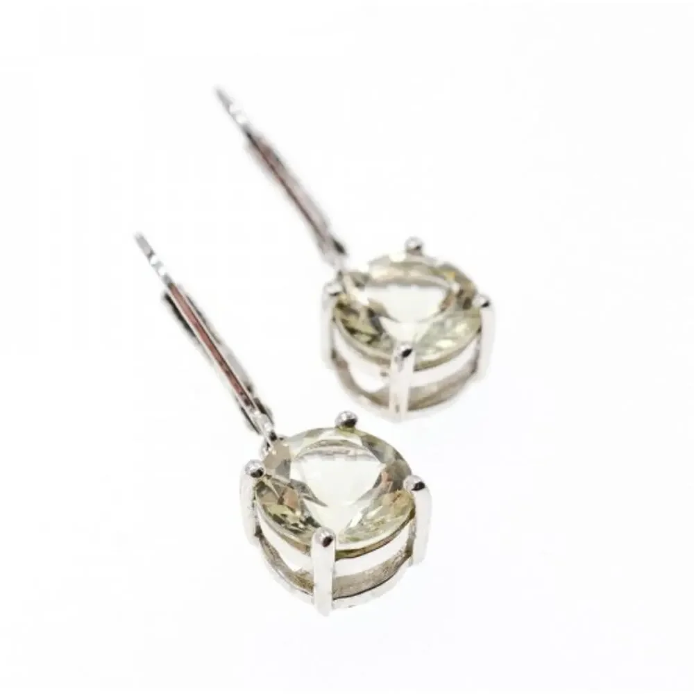 925 Sterling Silver Citrine Earrings